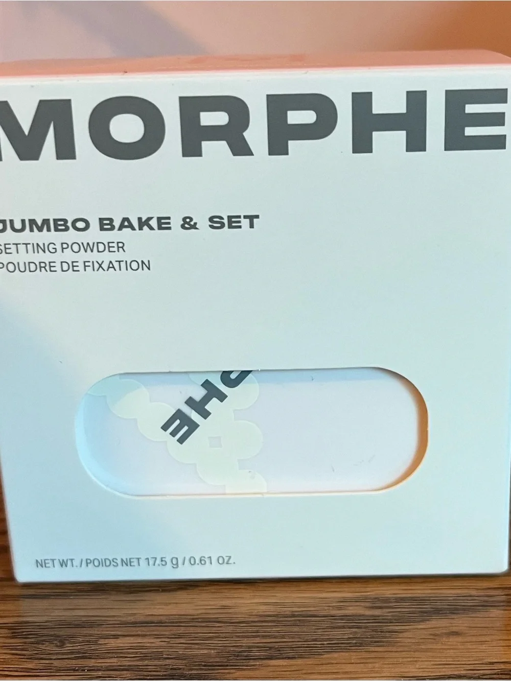 Morphe Jumbo Bake & Set Setting Powder - White Cream Packagingmorphe